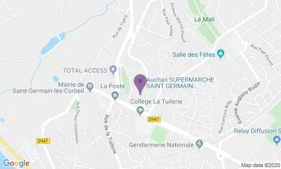 Localisation Crédit Agricole Agence de Saint Germain les Corbeil