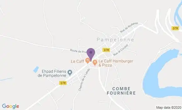 Localisation Crédit Agricole Agence de Mirandol