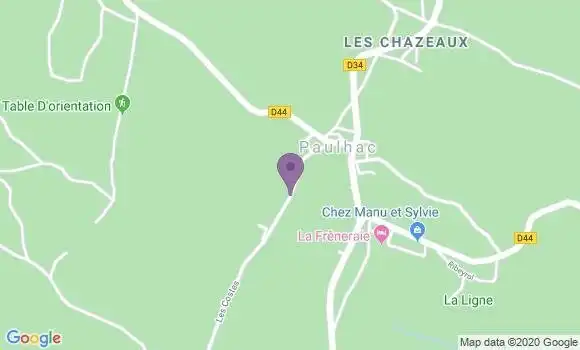 Localisation Crédit Agricole Agence de Valuejols