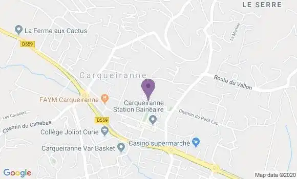 Localisation LCL Agence de Carqueiranne