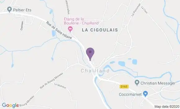 Localisation Crédit Agricole Agence de Chailland