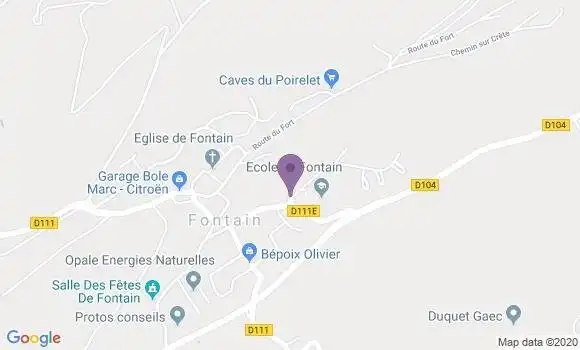 Localisation Crédit Agricole Agence de Besançon Planoise