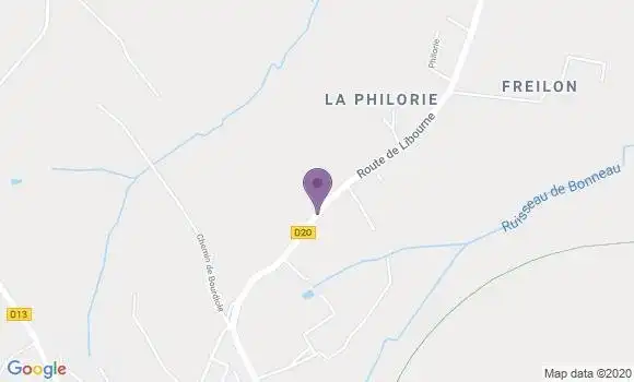 Localisation Crédit Agricole Agence de Créon