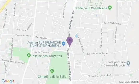 Localisation Crédit Agricole Agence de Tours Sainte Radegonde