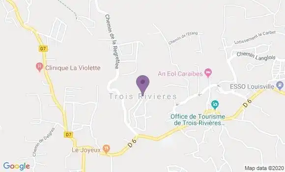 Localisation Crédit Agricole Agence de Trois Rivières