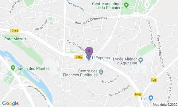 Localisation Crédit Agricole Agence de Poitiers Couronneries