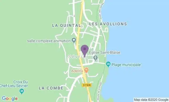 Localisation Crédit Agricole Agence de Sevrier