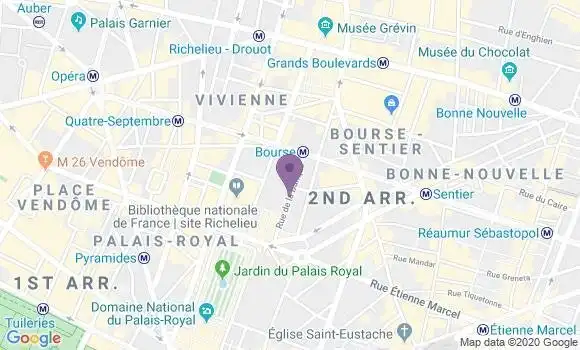 Localisation Crédit Agricole Agence de Paris Chambonnaise