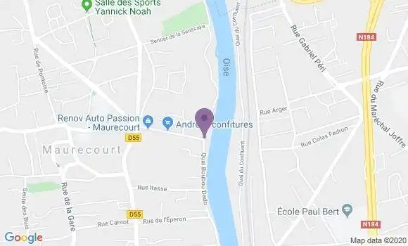Localisation Crédit Agricole Agence de Conflans Saint Honorine Centre