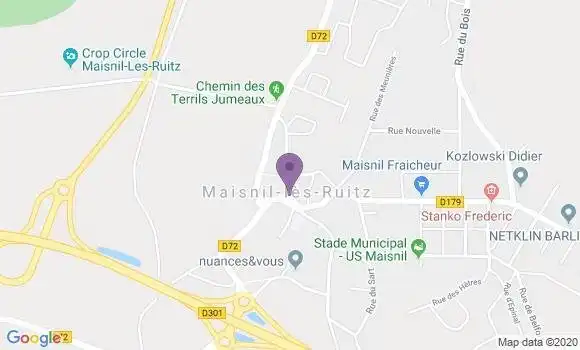 Localisation Crédit Agricole Agence de Barlin