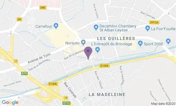 Localisation Crédit Agricole Agence de Bassens
