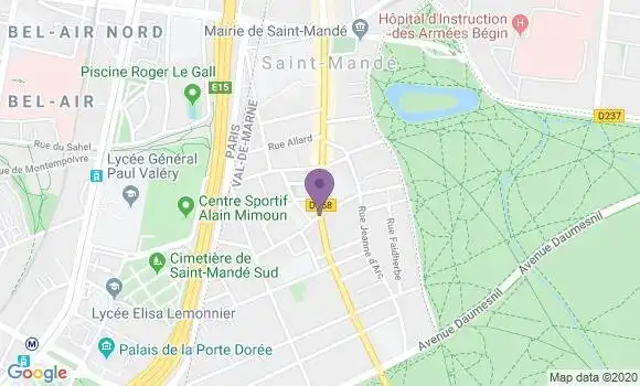 Localisation LCL Agence de Saint Mandé Eglise