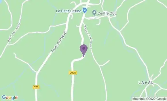Localisation Crédit Agricole Agence de Crocq