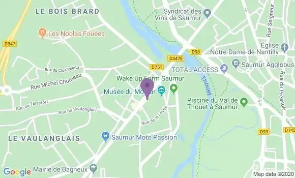 Localisation Crédit Agricole Agence de Bagneux