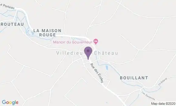 Localisation Crédit Agricole Agence de Villedieu le Château