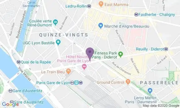 Localisation Crédit Agricole Agence de Paris Cmo