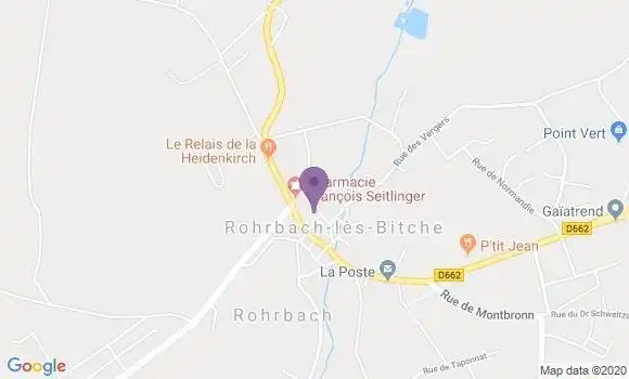 Localisation Crédit Agricole Agence de Rohrbach lès Bitche