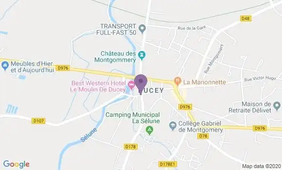 Localisation Crédit Agricole Agence de Ducey