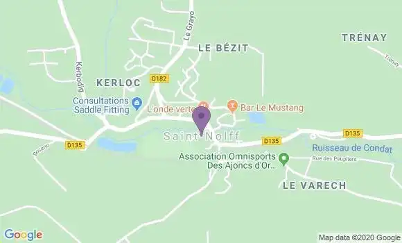 Localisation Crédit Agricole Agence de Saint Nolff