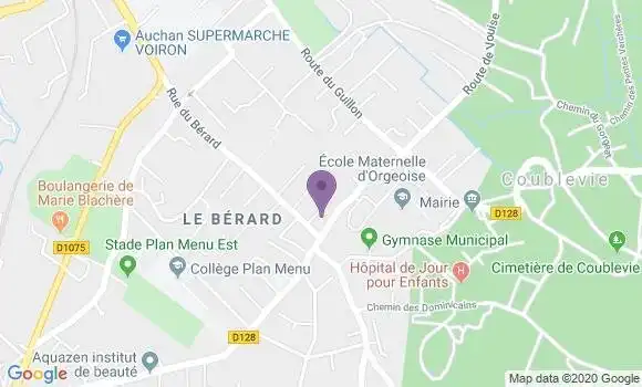 Localisation Crédit Agricole Agence de Coublevie