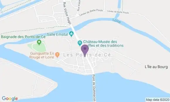 Localisation Crédit Agricole Agence de Les Ponts de Cé