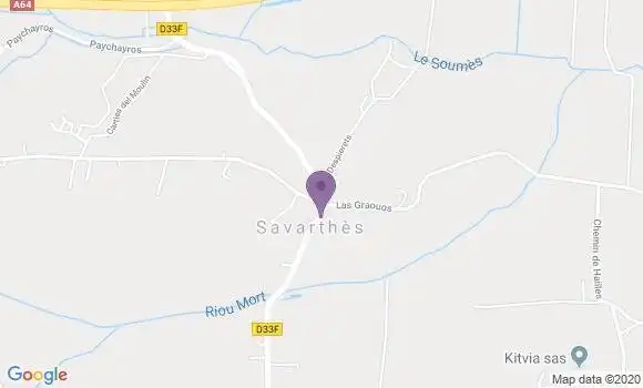 Localisation Crédit Agricole Agence de Saint Martory