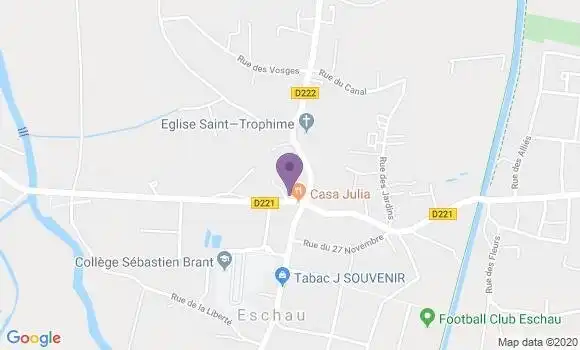 Localisation Crédit Agricole Agence d