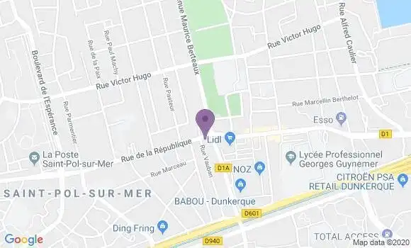Localisation LCL Agence de Saint Pol sur Mer