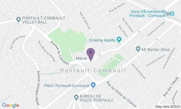 Localisation LCL Agence de Pontault Combault