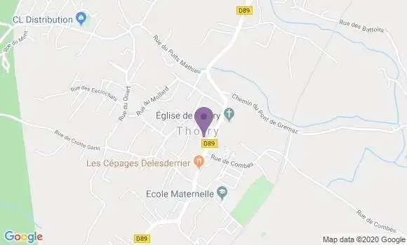 Localisation Crédit Agricole Agence de Thoiry Val