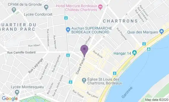 Localisation LCL Agence de Bordeaux Chartrons