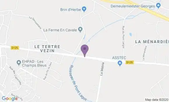 Localisation Crédit Agricole Agence de Vezin le Coquet