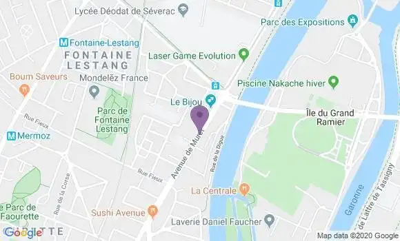 Localisation LCL Agence de Toulouse Croix Pierre