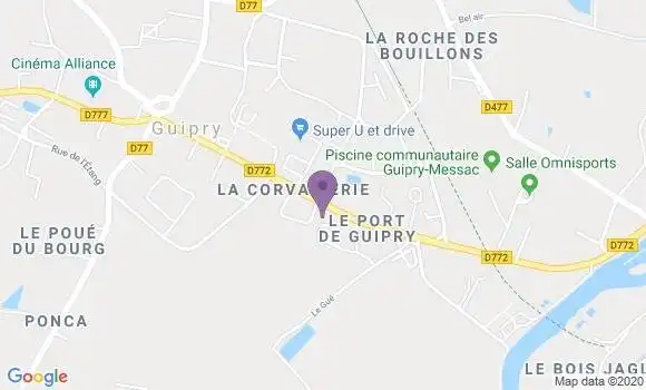 Localisation Crédit Agricole Agence de Guipry
