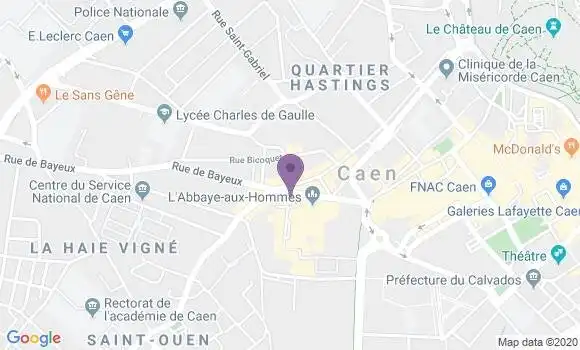 Localisation Crédit Agricole Agence de Caen Monseigneur des Hameaux