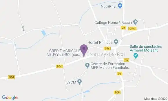 Localisation Crédit Agricole Agence de Neuvy le Roi