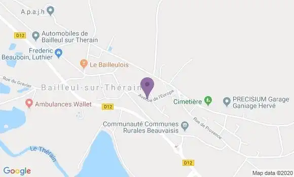 Localisation Crédit Agricole Agence de Bailleul Leclerc