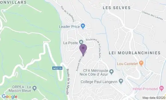 Localisation Crédit Agricole Agence de Carros