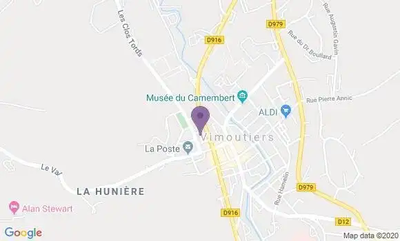 Localisation Crédit Agricole Agence de Vimoutiers