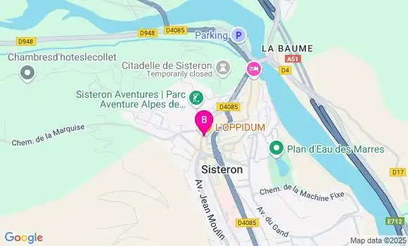 Localisation LCL Agence de Sistéron