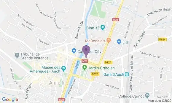 Localisation Crédit Agricole Agence d