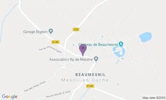 Localisation Crédit Agricole Agence de Beaumesnil