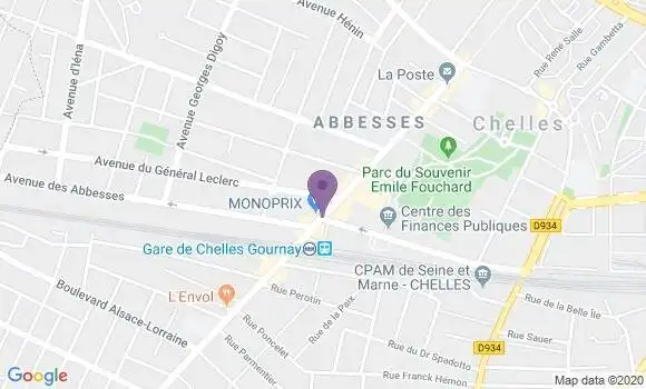 Localisation LCL Agence de Chelles Résistance