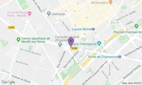 Localisation LCL Agence de Levallois Perret Porte de Neuilly
