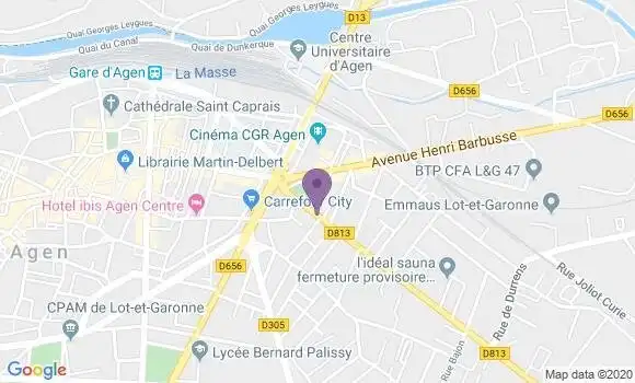 Localisation Crédit Agricole Agence d