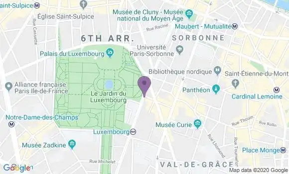 Localisation LCL Agence de Paris Luxembourg