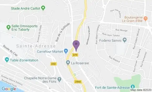 Localisation LCL Agence de Sainte Adresse