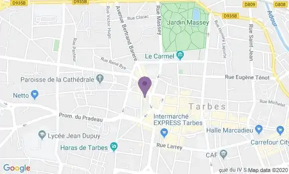 Localisation LCL Agence de Tarbes Marcadieu