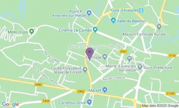 Localisation Crédit Agricole Agence d