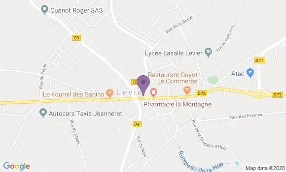 Localisation Crédit Agricole Agence de Levier